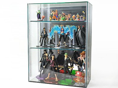 Amazon.co.jp: コレクションケース ガラスエッジ G5 棚板3枚付